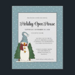 Budget Country Christmas Snowman Open House Flyer<br><div class="desc">Budget Country Weihnachten Snowman Holiday Open House Einladung - Ein skurriler Schneemann,  der alle in seinen Winterbesten gekleidet ist,  wird auf unserer Einladung vorgestellt. Unsere Einladung erlaubt Ihnen viel Platz für alle Ihre Ferienhäuser oder Ansammlungen Details. Ihre Details sind von einer Grenze des fallenden Schnees umgeben. So furchtbar niedlich!</div>