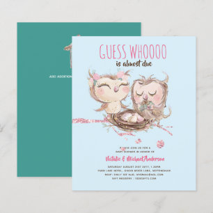 BUDGET Couples Kinderdusche Niedliche Owls Woodlan