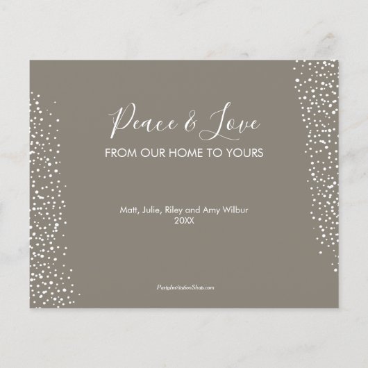 Budget Cozy Frohe Weihnachtskarte (Rückseite)