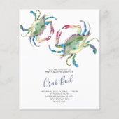 Budget Crab Boil Summer Party Einladung Flyer (Vorne)