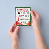 BUDGET Crawfish Boil 3 Foto GRAD Party Einladung Flyer (Gruppe)
