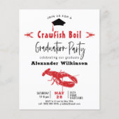 BUDGET Crawfish Boil Abschluss GRILLEN Einladung F Flyer (Vorne)