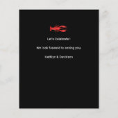 BUDGET Crawfish Boil I DO Verlobung Einladung (Rückseite)