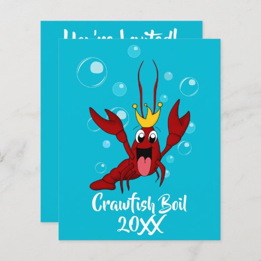 Budget Crawfish Boil Jährliches Wiedersehen-Partys (Vorne/Hinten)