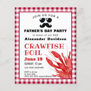 BUDGET Crawfish Boil Vatertag Party Einladung