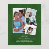 BUDGET Crawfish Boil Verlobung 4 Foto Einladung (Rückseite)