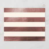 Budget Creme & Rose Gold Script Überraschendes Par (Rückseite)