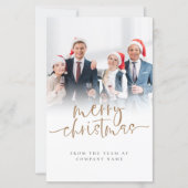 Budget Custom Foto Business-Logo Frohe Weihnachten (Vorderseite)