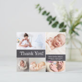 Budget Custom Foto Collage Baby Dusche (Stehend Vorderseite)