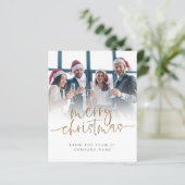 Budget Custom Foto Company Logo Frohe Weihnachten (Stehend Vorderseite)