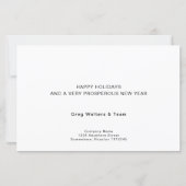 Budget Custom Foto Company Logo Weihnachtskarte (Rückseite)