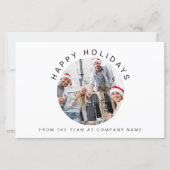 Budget Custom Foto Company Logo Weihnachtskarte (Vorderseite)