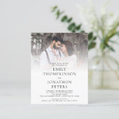 Budget Custom Foto QR Code Hochzeitsempfehlung (Stehend Vorderseite)