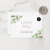 Budget Custom Logo Business Corporate Urlaubskarte Mitteilungskarte (Vorderseite/Rückseite Beispiel)