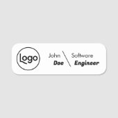 budget Custom Logo Employee Name Tag Namensschild (Vorderseite)