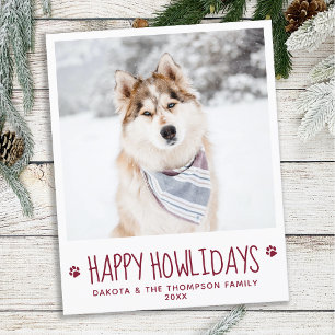 Budget Custom Pet Foto Happy Holidays Card