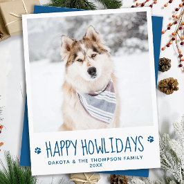 Budget Custom Pet Foto Happy Holidays Dog Card