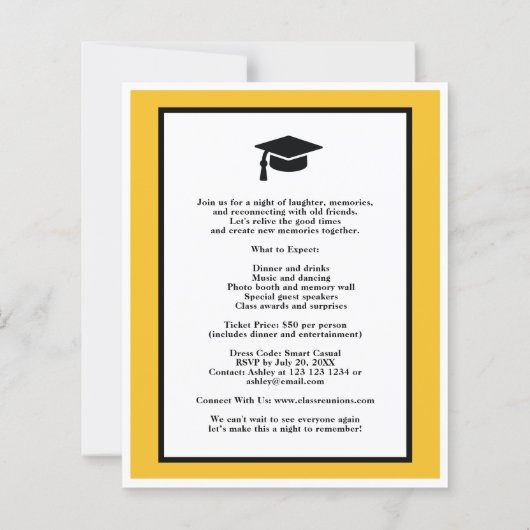 Budget Custom Yellow Black Class Wiedersehen Einla (Rückseite)