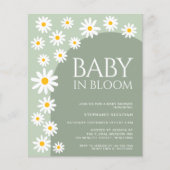 Budget Daisy Baby in Bloom Baby Dusche einladen (Vorderseite)
