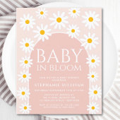 Budget Daisy Baby in Bloom Baby Dusche Einladung