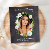 Budget Daisy Floral Beileid Beerdigung Danke