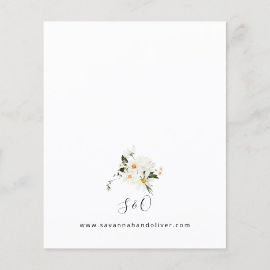 Budget Daisy White Floral Flyer (Hinten)