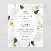 Budget Daisy White Floral V3 Flyer (Vorne)