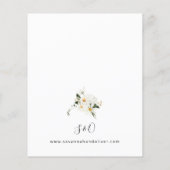 Budget Daisy White Floral Wedding V2 (Rückseite)