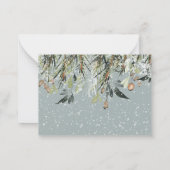 Budget Dankbar und gesegnet Foto Weihnachten Mitteilungskarte (Rückseite)