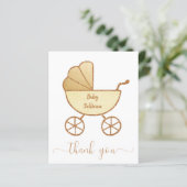 Budget Danke Baby Dusche Gelbe Carriage (Stehend Vorderseite)