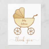 Budget Danke Baby Dusche Gelbe Carriage (Vorderseite)