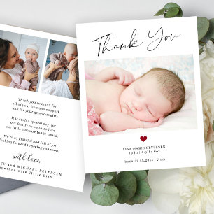 Budget Danke Baby Foto Geburtsanzeige