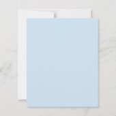 Budget Danke Blue Elephant Baby Dusche (Rückseite)