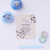 Budget/Danke Karte im Speicher-Beileid. (Einzeln)