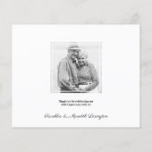 Budget Danke Typografy Anniversary Foto (Rückseite)