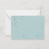 Budget Danke Woodland Bear Baby Dusche Mitteilungskarte (Rückseite)