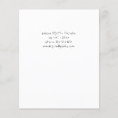 Budget Dark Burgundy & Pink Floral Graduation Part (Rückseite)