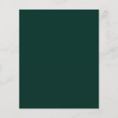 Budget Dark Green Gold Wappen Graduation Party (Rückseite)