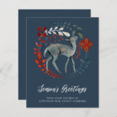 Budget Death Wreath Nordic Business Holiday Card (Vorne/Hinten)
