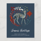 Budget Death Wreath Nordic Business Holiday Card (Vorderseite)