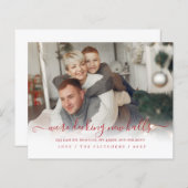 Budget Decke neue Hallen Umzug Holiday Card (Vorne/Hinten)