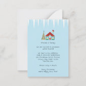 Budget Decke neue Hallen Zuhause Holiday Moving Ca Mitteilungskarte (Rückseite)