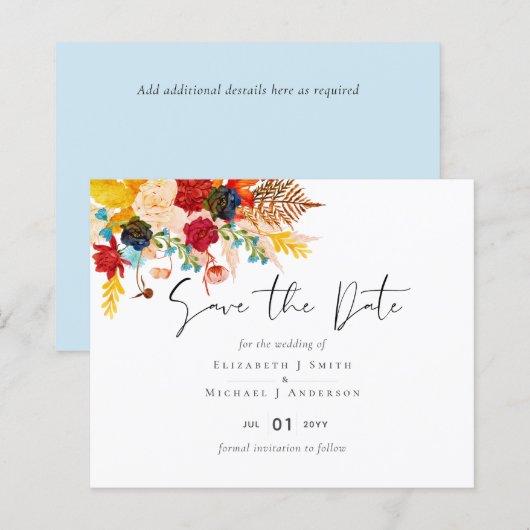 Budget Deep Red Blue Aquamarin Cinnamon Save the D (Vorne/Hinten)