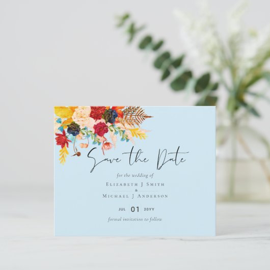 Budget Deep Red Blue Aquamarin Cinnamon Save the D (Stehend Vorderseite)