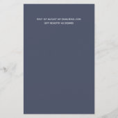 BUDGET DEKO Dusty Blue Silver Minimalistisch Weddi (Rückseite)