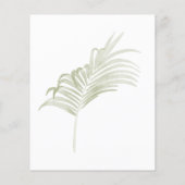 Budget Delikates Blumengrün Brautparty (Rückseite)