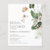 Budget Delikates Blumengrün Brautparty (Vorderseite)