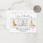 Budget Delikates Foto Baby Danke Karte (Vorderseite/Rückseite Beispiel)