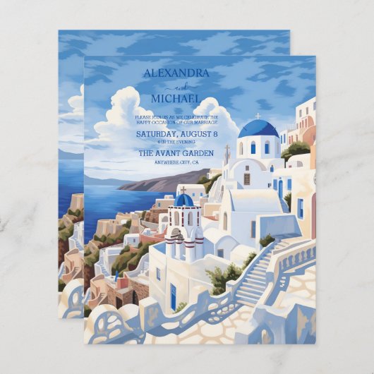Budget Destination Greece Santorini Wedding (Vorne/Hinten)