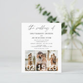 Budget Die Hochzeit des Minimalistischen QR-Codes (Stehend Vorderseite)